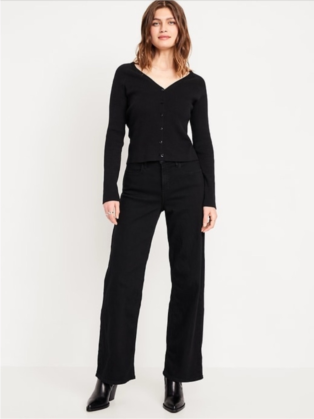 GUC Old Navy High-Waisted Wow Wide-Leg Jeans